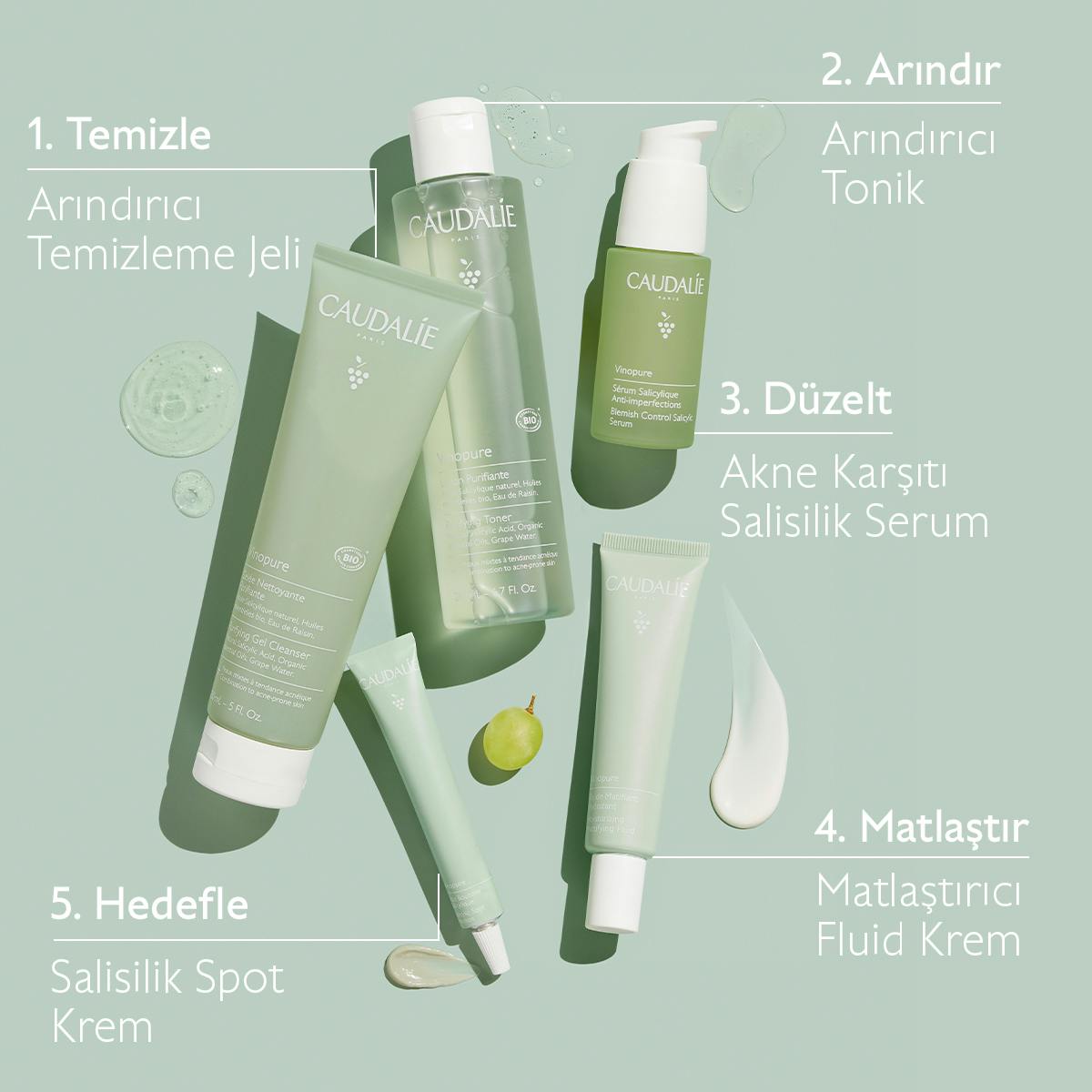 Caudalie Vinopure Arındırıcı Temizleme Jeli 150 ml