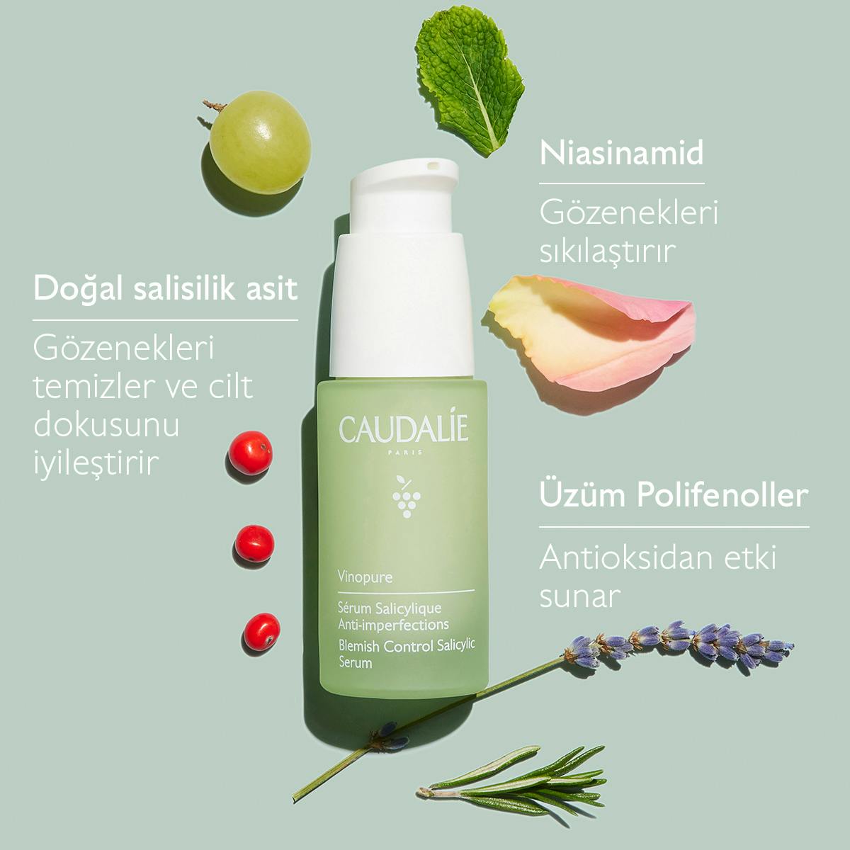 Caudalie Vinopure Blemish Control Salicylic Serum 30 ml