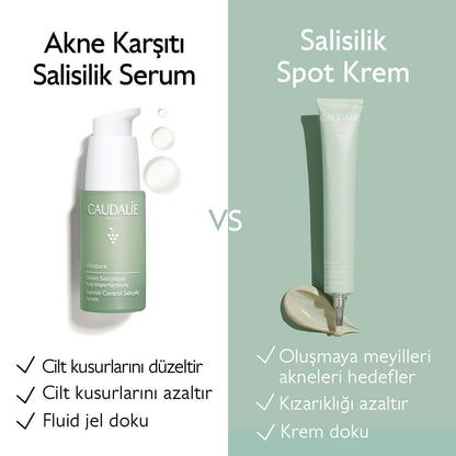 Caudalie Vinopure Düzensiz Ciltler İçin Salisilik Krem 15 ml
