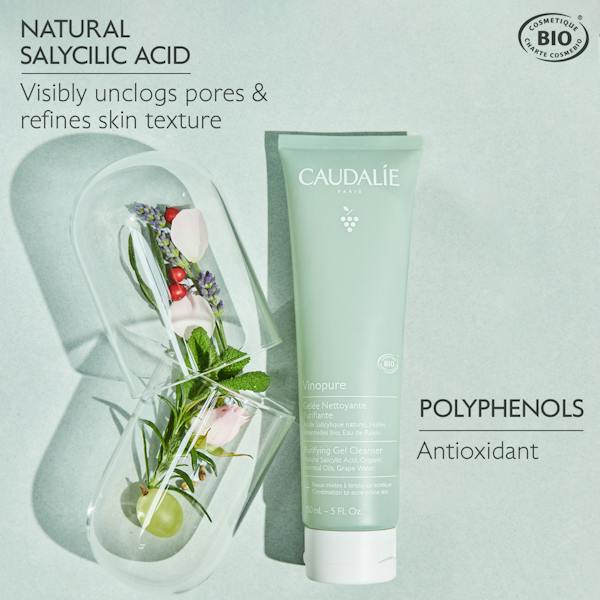 Caudalie Vinopure Purifying Gel Cleanser 150 ml -2 Pack