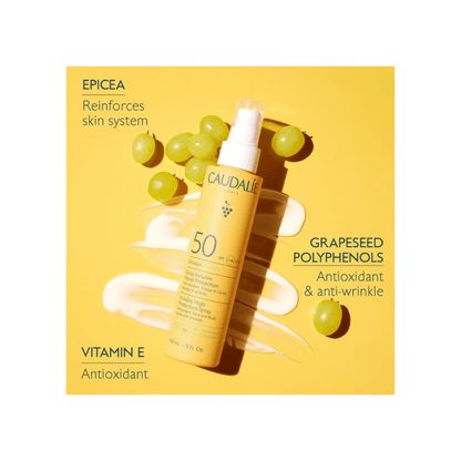 Caudalie Vinosun Protect Invisible High Protection Spray SPF50 150 ml
