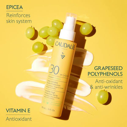 Caudalie Vinosun Protect Spf 30 Sun Spray 150 ml -3 Pack