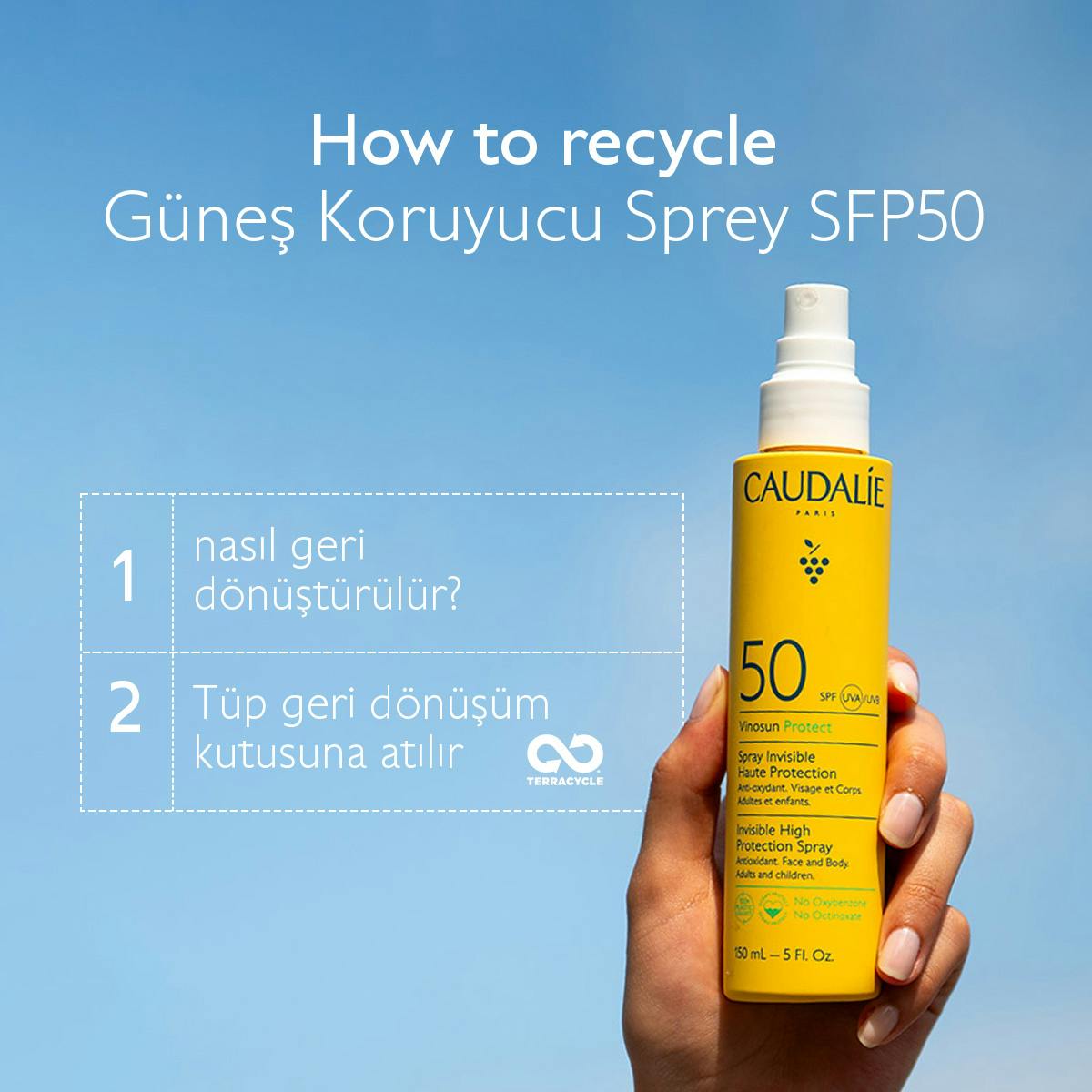 Caudalie Vinosun Protect Spf 50 Güneş Spreyi 150 ml