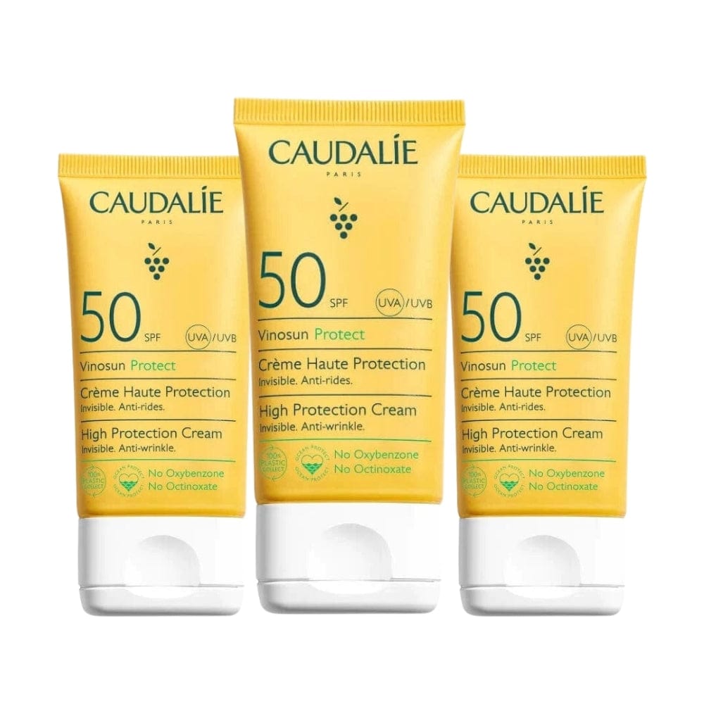 Caudalie Vinosun Protect Spf 50 Sunscreen Cream 50 ml -3 Pack