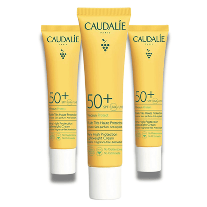 Caudalie Vinosun Protect Very High Protection Lightweight Cream SPF50+ 40 ml 3-Pack