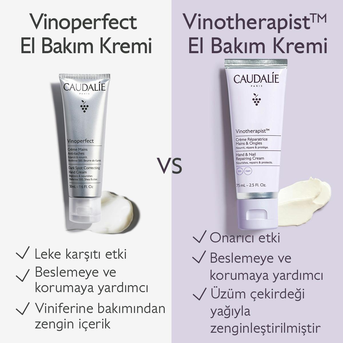 Caudalie Vinotherapist El ve Tırnak Bakım Kremi 75 ml