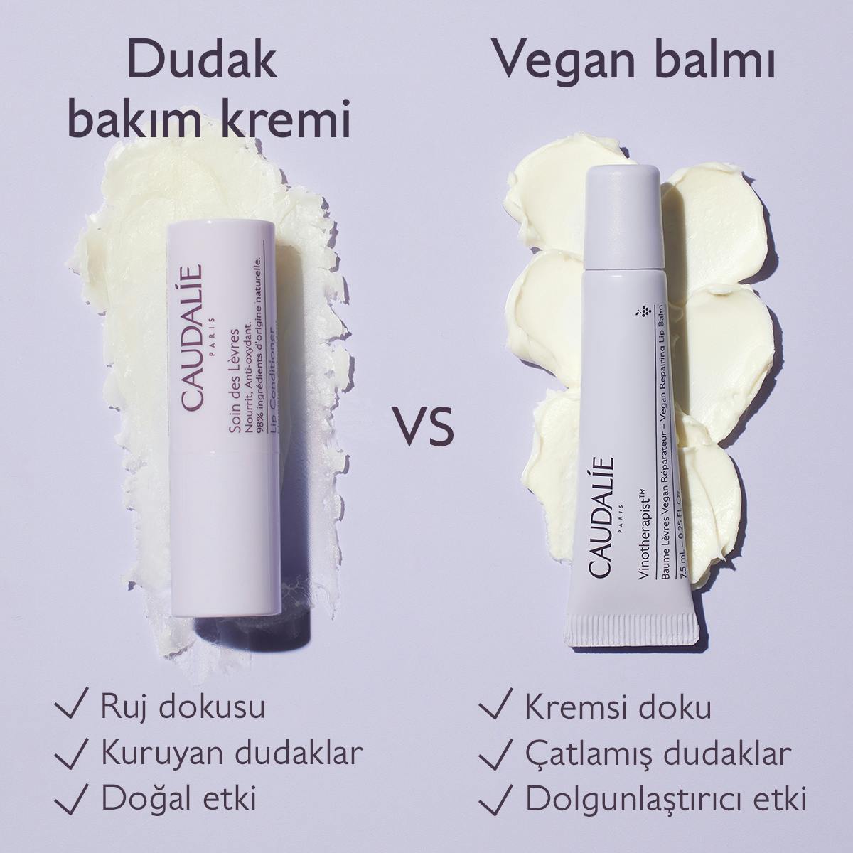 Caudalie Vinotherapist Vegan Dudak Balsamı 7,5 ml