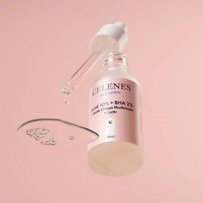 Celenes AHA+BHA+Lactic+Chaga Mushroom Serum 30 ml