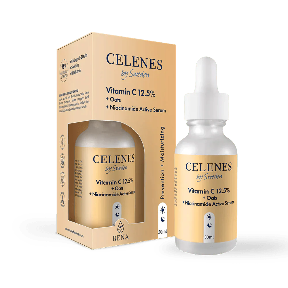 Celenes Vitamin C 12.5+Oats+Niacinamide Active Serum 30 ml