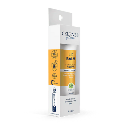 Celenes by Sweden Herbal Defence Lip Balm With Sunscreen Spf 15 10 ml -2 Pack
