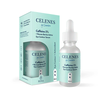 Celenes by Sweden Rena Caffeine 5% + Rowan Berries Active Eye Contour Serum 30 ml -2 Pack