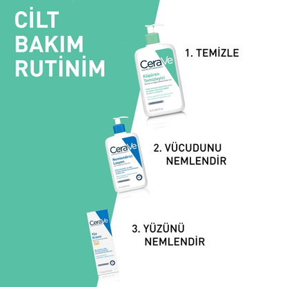 CeraVe Normal Ve Yağlı Ciltler İçin Köpüren Temizleyici 236 ml