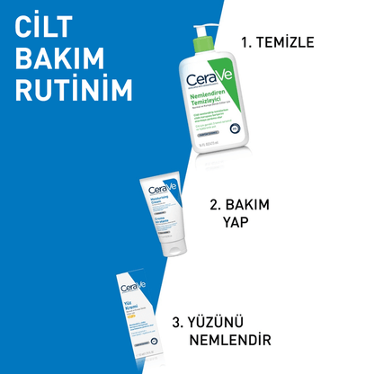 Cerave Nemlendirici Yüz Ve Vücut Kremi - Kuru Ciltler İçin Seramid Ve Hyalüronik Asit İçerikli 340 g