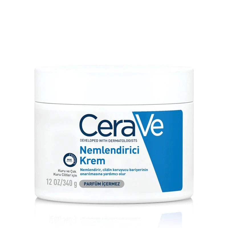 Cerave Nemlendirici Yüz Ve Vücut Kremi - Kuru Ciltler İçin Seramid Ve Hyalüronik Asit İçerikli 340 g