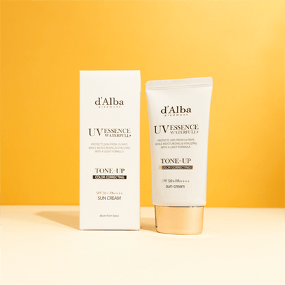 Dalba Waterfull Essence Tone Up Sun Cream SPF50+ PA++++ Brightening and Tone Evening Sunscreen