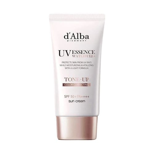 Dalba Waterfull Essence Tone Up Sun Cream SPF50+ PA++++ Brightening and Tone Evening Sunscreen