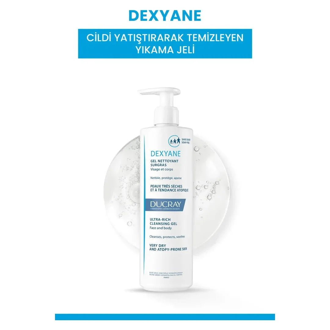 Ducray Dexyane Kuru Ciltler için Temizleyici Jel 400 ml