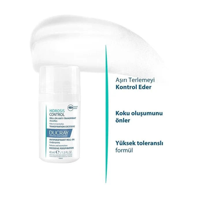Ducray Hidrosis Roll On Anti Transpirant Aisselle Terleme Karşıtı 40 ml