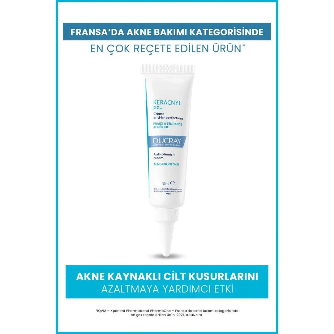Ducray Keracnyl PP+ Akneye Eğilimli Ciltler İçin Bakım Kremi 30 ml