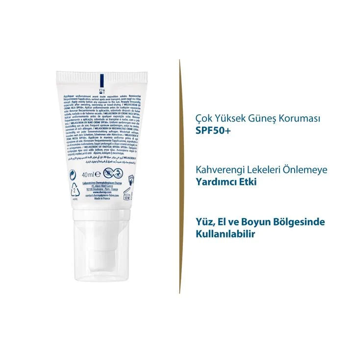 Ducray Melascreen Riche Leke Karşıtı Bakım Kremi SPF50+ 40 ml