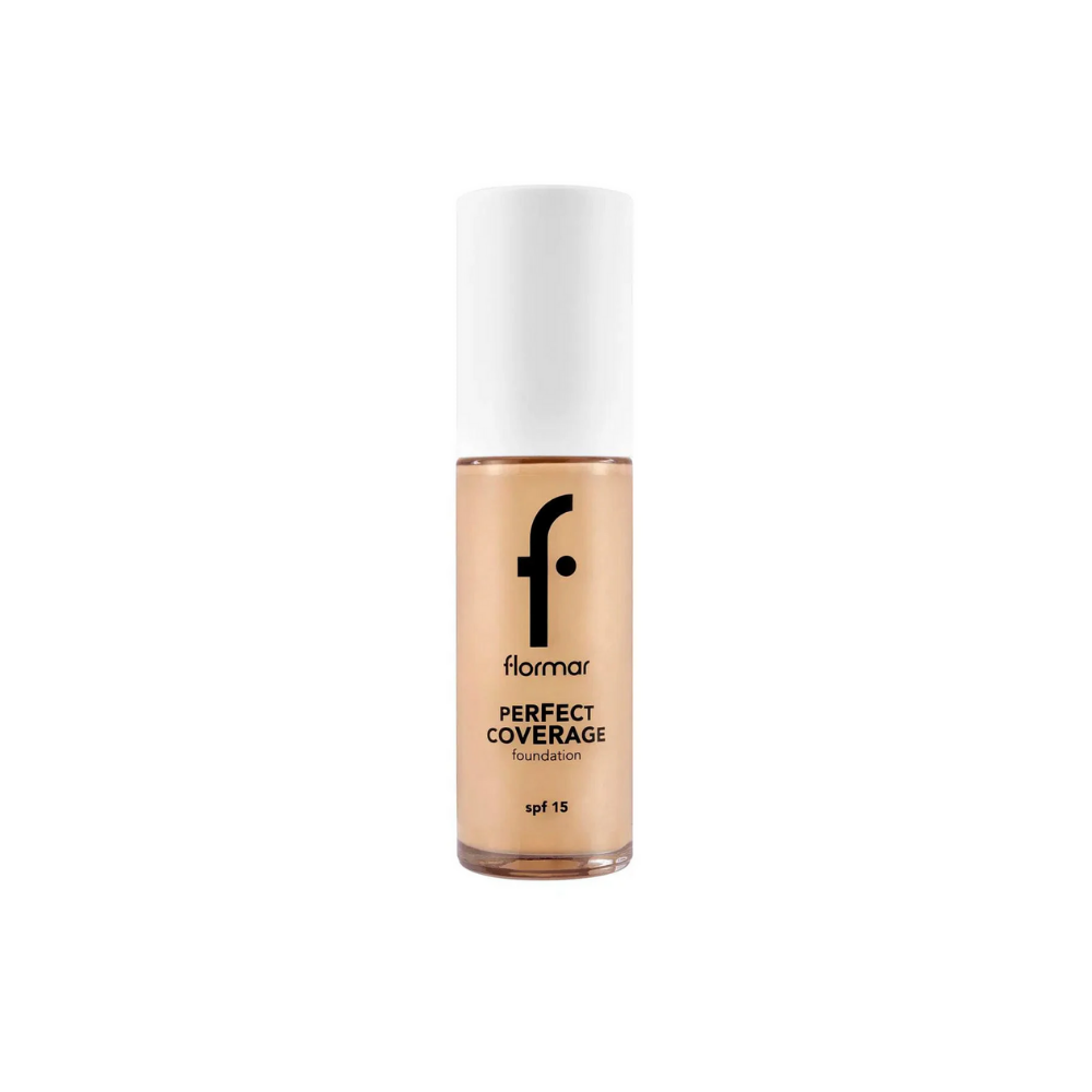 Flormar Perfect Coverage Highly Pigmented &amp; Semi-gloss Finish SPF15 Foundation 30ml - 103 Cremy Beige