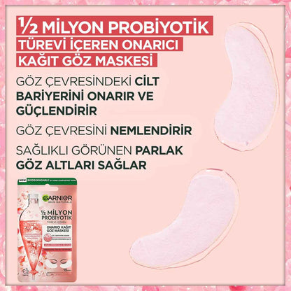Garnier 1/2 Milyon Probiyotik Türevi İçeren Onarıcı Kağıt Göz Maskesi