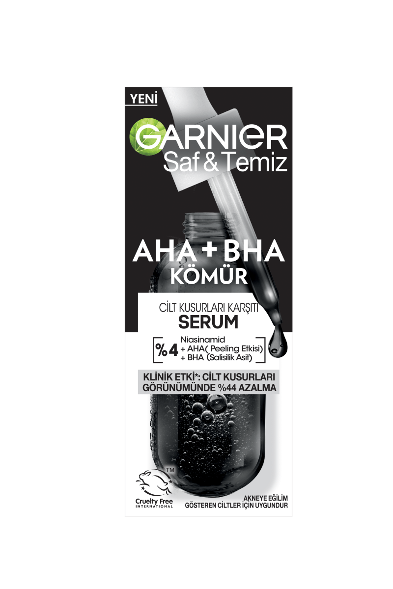 Garnier AHA+BHA Cilt Kusurları Karşıtı Serum %4 [NİASİNAMİD + PEELING ETKİLİ AHA+BHA] 30ML