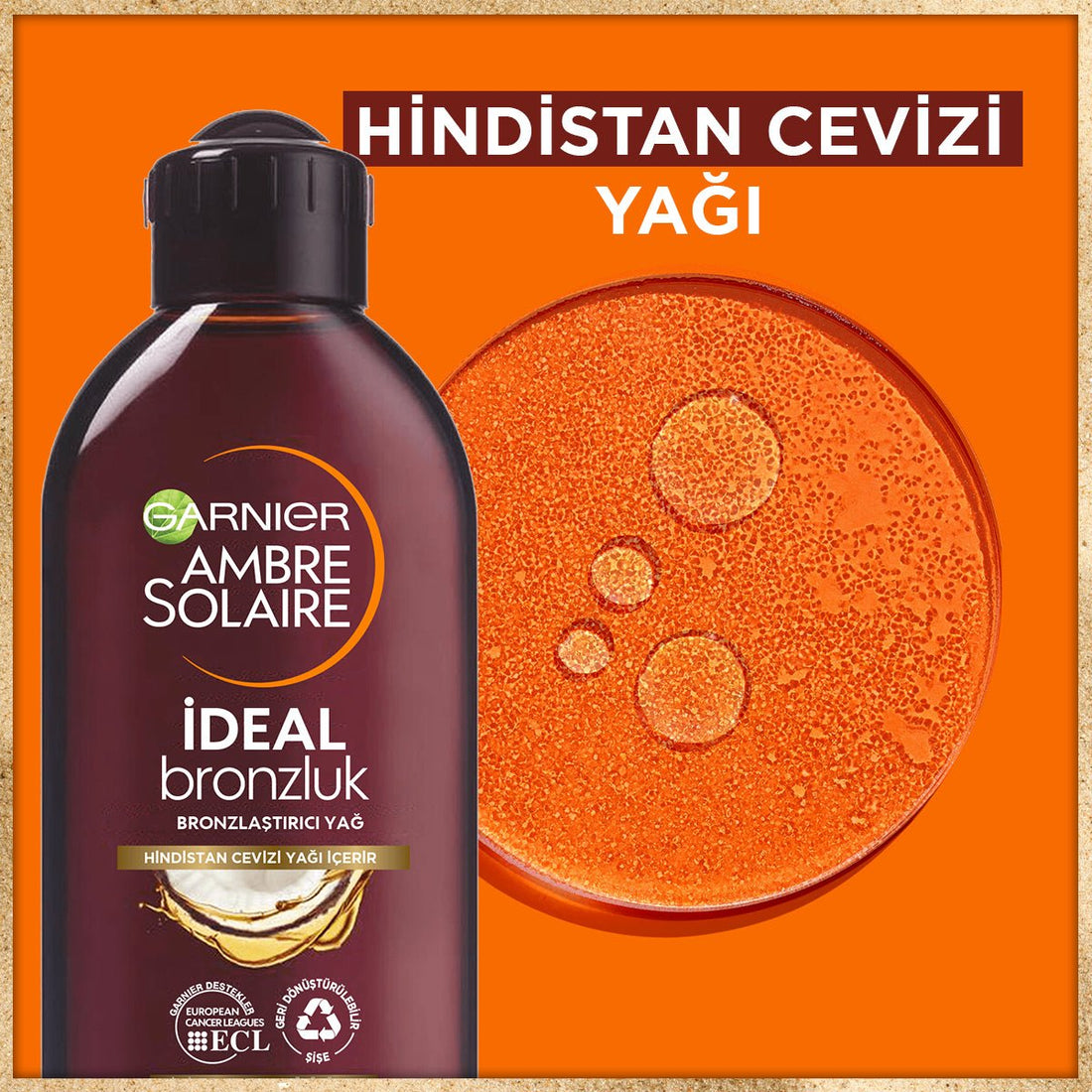 Garnier Ambre Solaire İdeal Bronzluk Bronzlaştırıcı Yağ 200ML