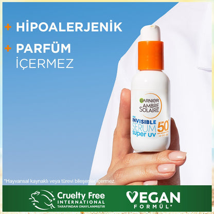 Garnier Ambre Solaire Invisible Serum Super UV Günlük Güneş Koruyucu Serum 30 ml