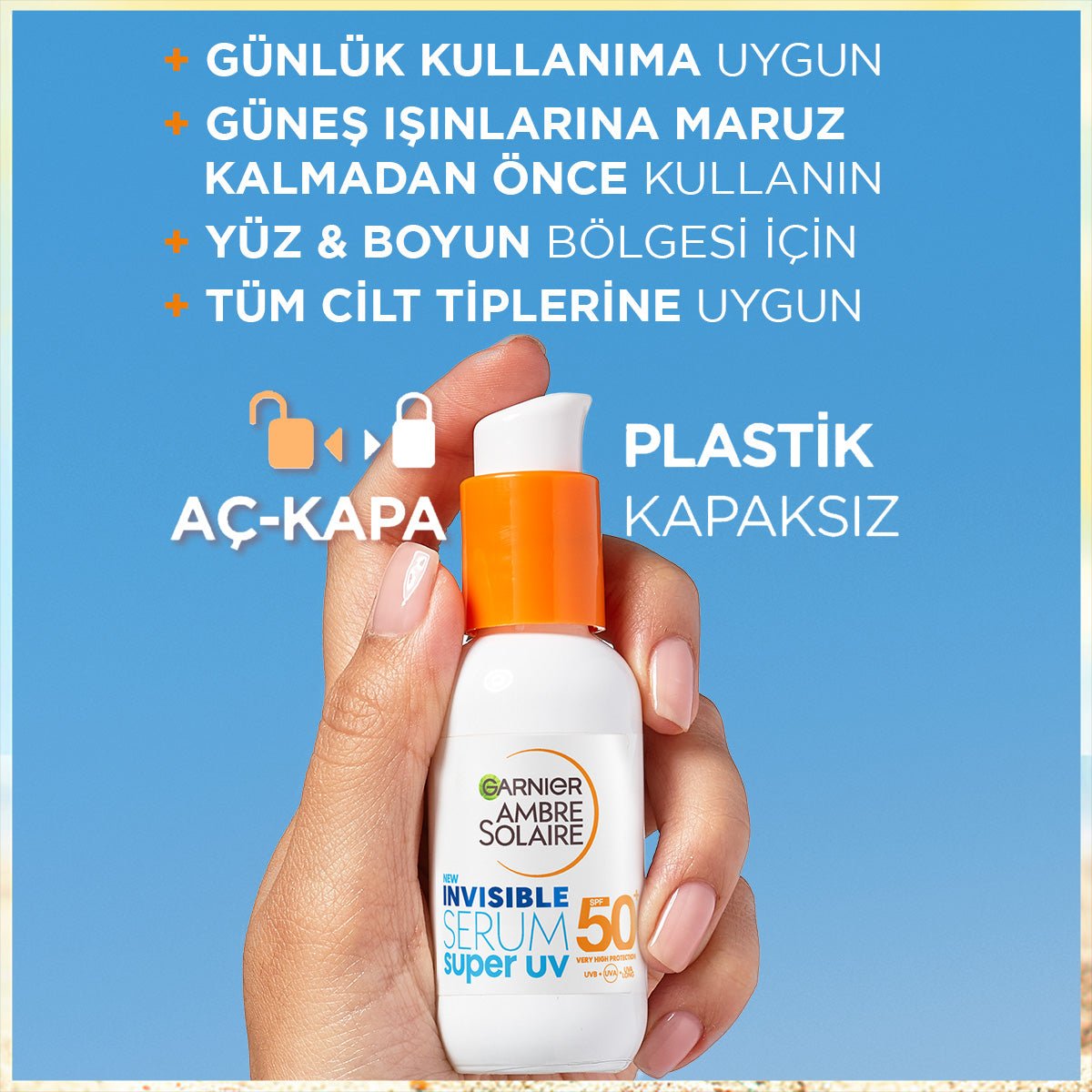 Garnier Ambre Solaire Invisible Serum Super UV Günlük Güneş Koruyucu Serum 30 ml