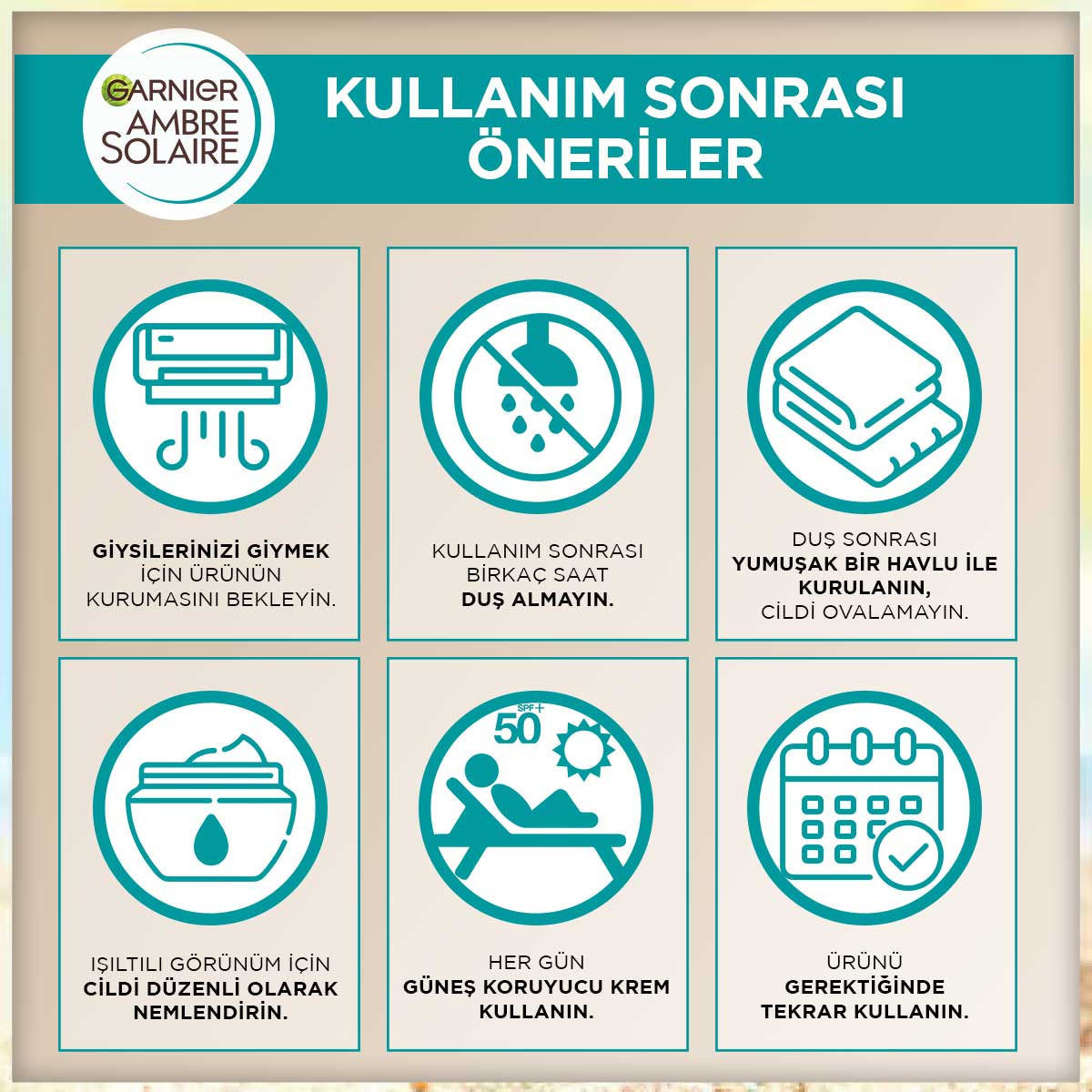 Garnier Ambre Solaire Natural Bronzer Güneşsiz Bronzlaştırıcı Sprey 150ml