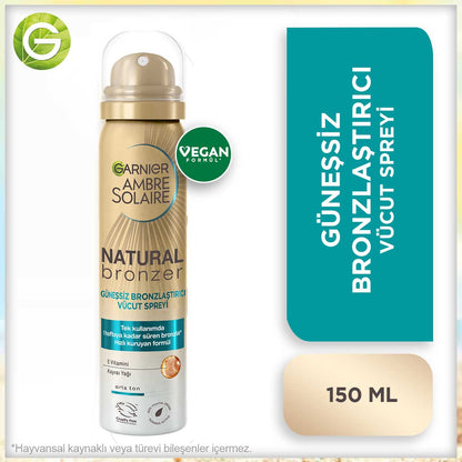 Garnier Ambre Solaire Natural Bronzer Güneşsiz Bronzlaştırıcı Sprey 150ml