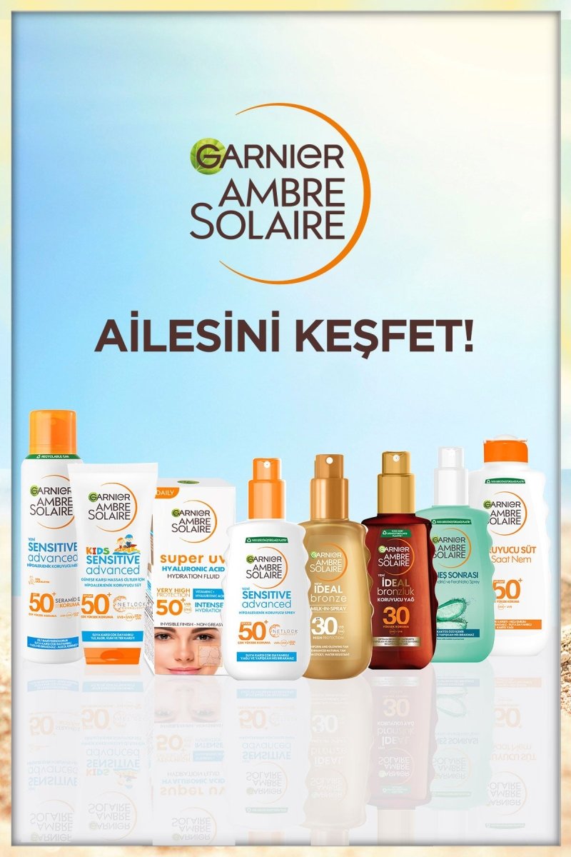 Garnier Ambre Solaire Sensitive Advanced Hipoalerjenik Güneş Koruyucu Süt SPF50+ 175 ml