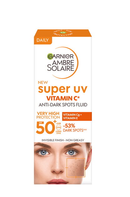 Garnier Ambre Solaire Super UV C Vitamini Koyu Leke Karşıtı Fluid Yüz Güneş Kremi SPF50+ 40ML