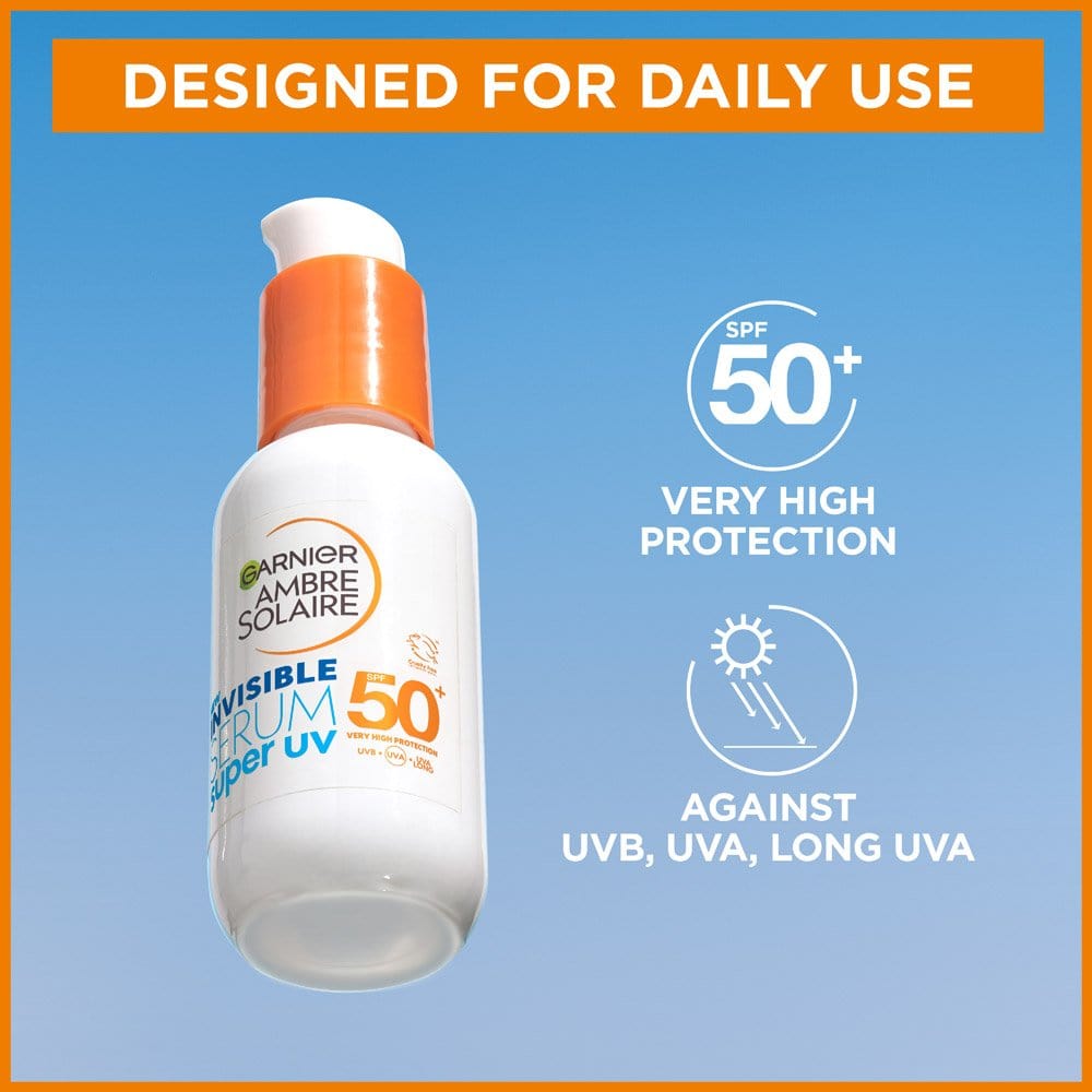 Garnier Ambre Solaire Super UV Daily Invisible Face Serum with SPF 50 + 30 ml