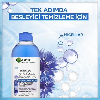 Garnier Besleyici Çift Fazlı Micellar Temizleme Suyu 400 ml
