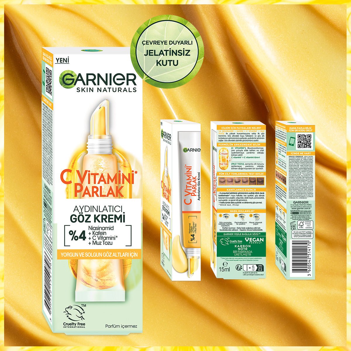 Garnier C Vitamini Parlak Aydınlatıcı Göz Kremi 15ml