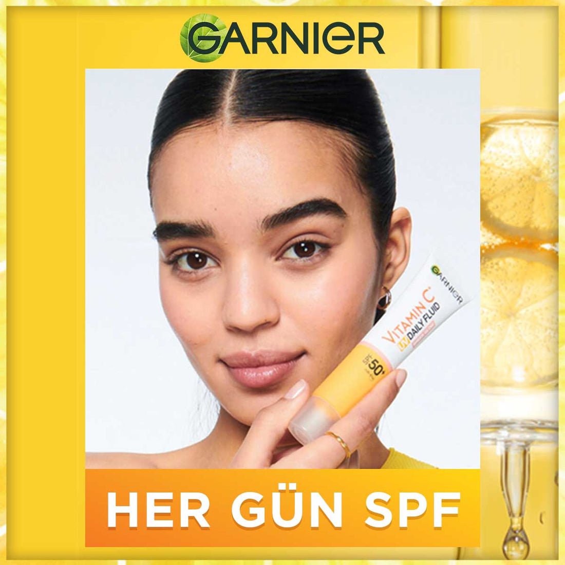 Garnier C Vitamini Parlak Günlük UV Korumalı Güneş Yüz Kremi Görünmez Doku SPF50+ 40ml