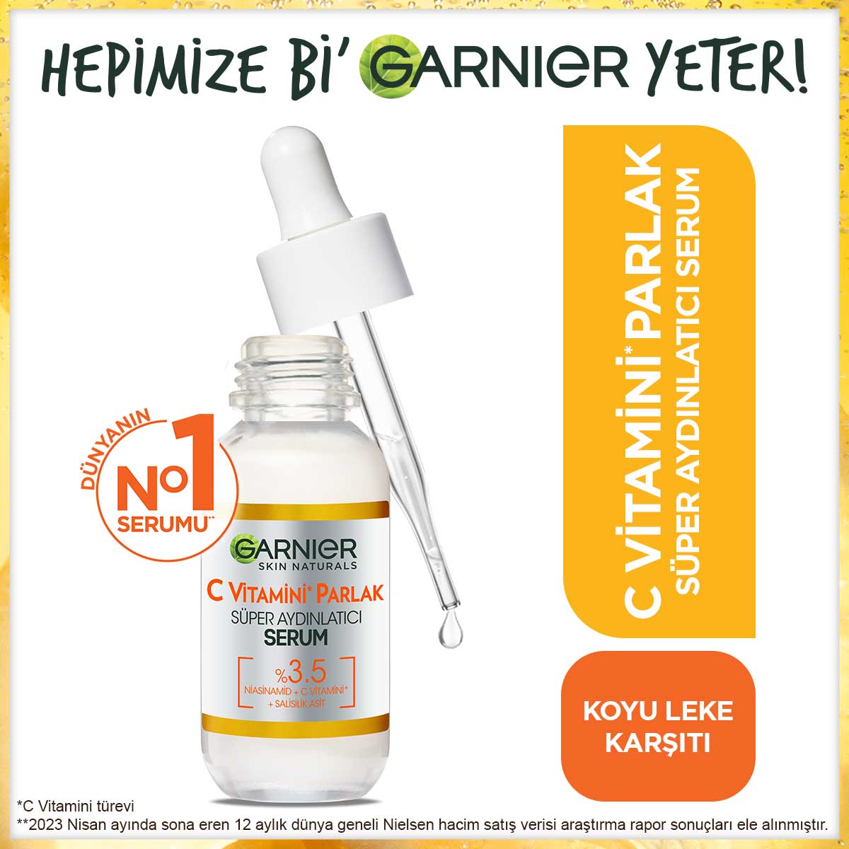 Garnier C Vitamini Parlak Süper Aydınlatıcı Serum 30 ml