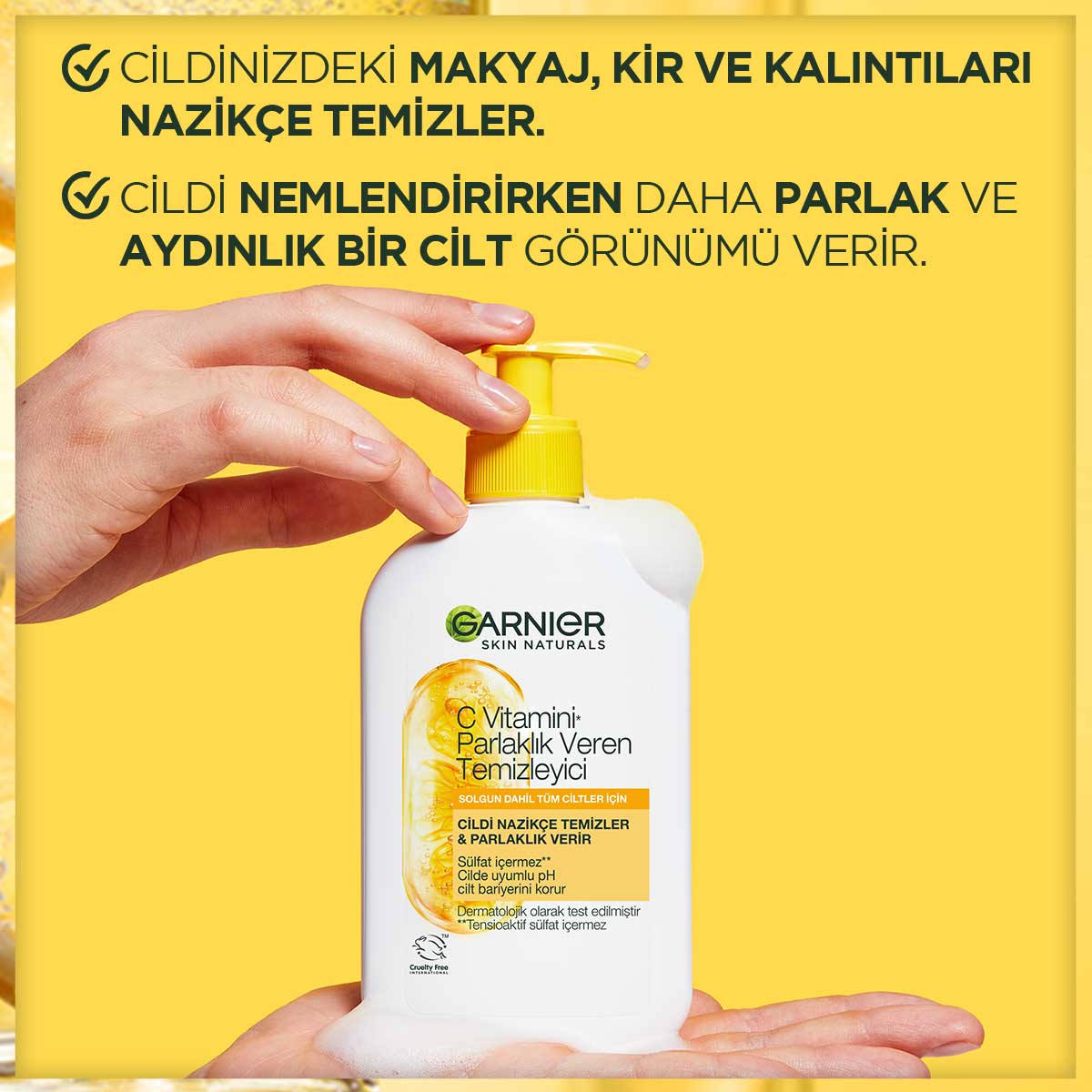 Garnier C Vitamini Parlaklık Veren Temizleyici 250 ml