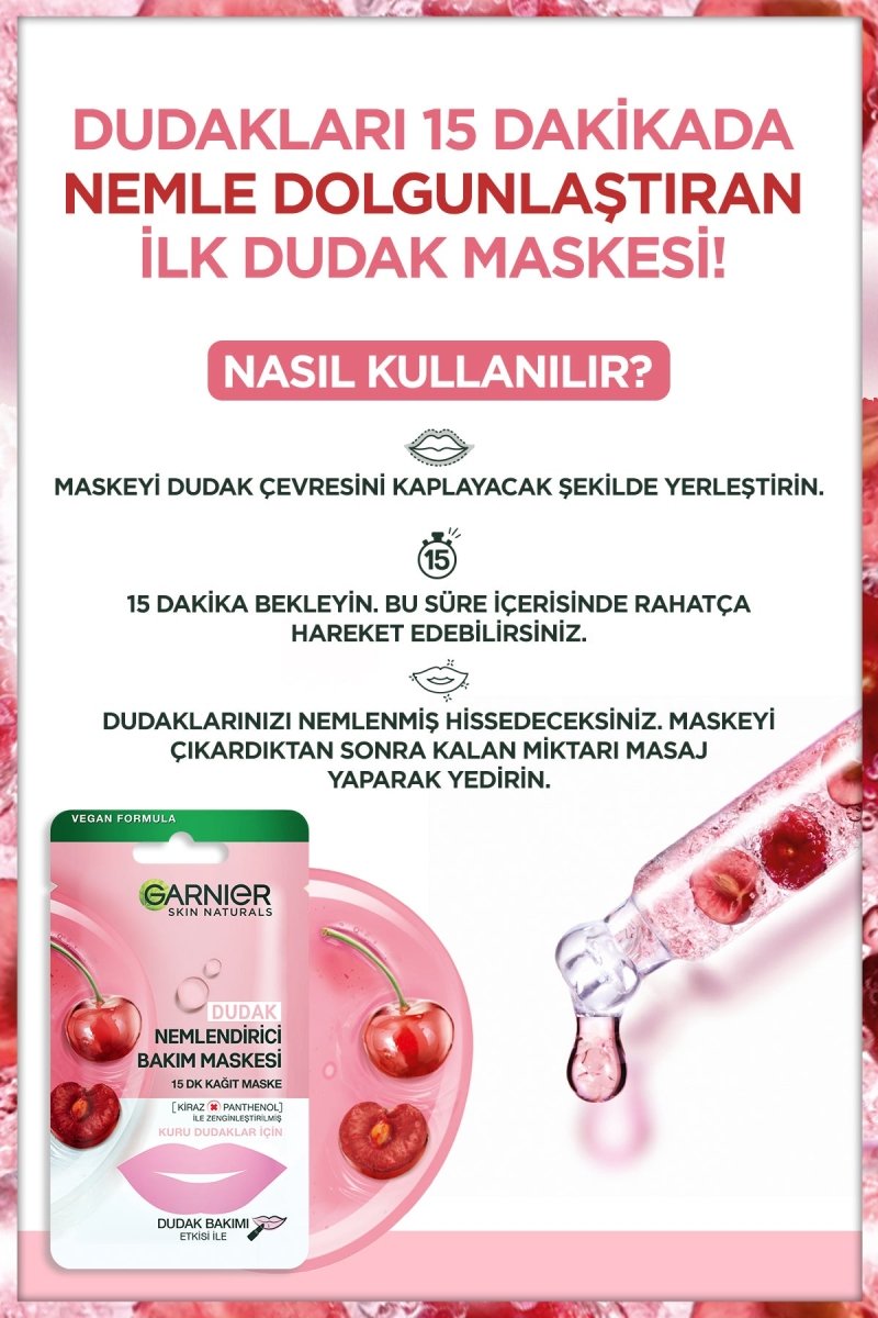 Garnier Dudak Nemlendirici Bakım Maskesi