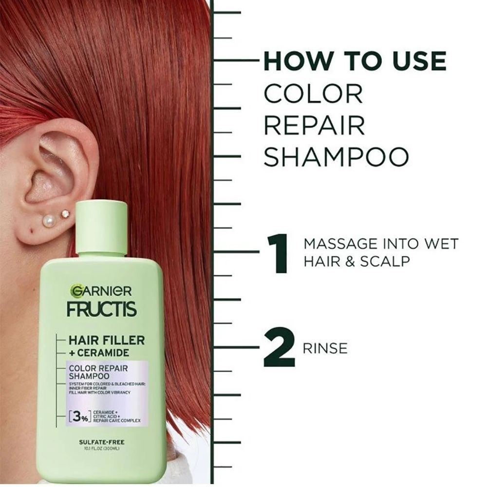 Garnier Fructis Hair Filler Ceramide Color Repair Shampoo 300 ml