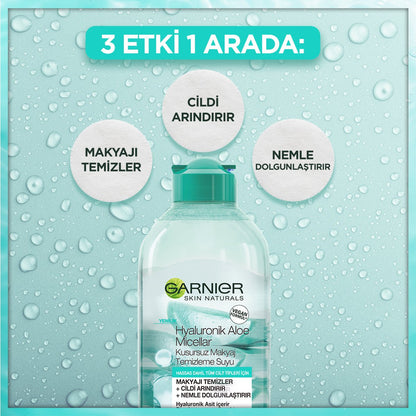 Garnier Hyaluronik Aloe Micellar Kusursuz Makyaj Temizleme Suyu 400 ml