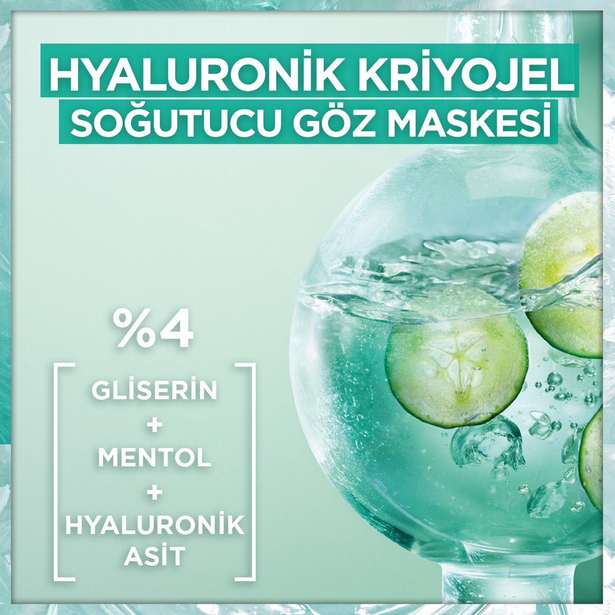 Garnier Hyaluronik Kriyojel Yorgunluk Karşıtı Soğutucu Göz Maskesi