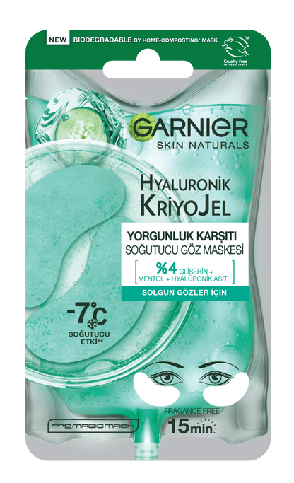 Garnier Hyaluronik Kriyojel Yorgunluk Karşıtı Soğutucu Göz Maskesi