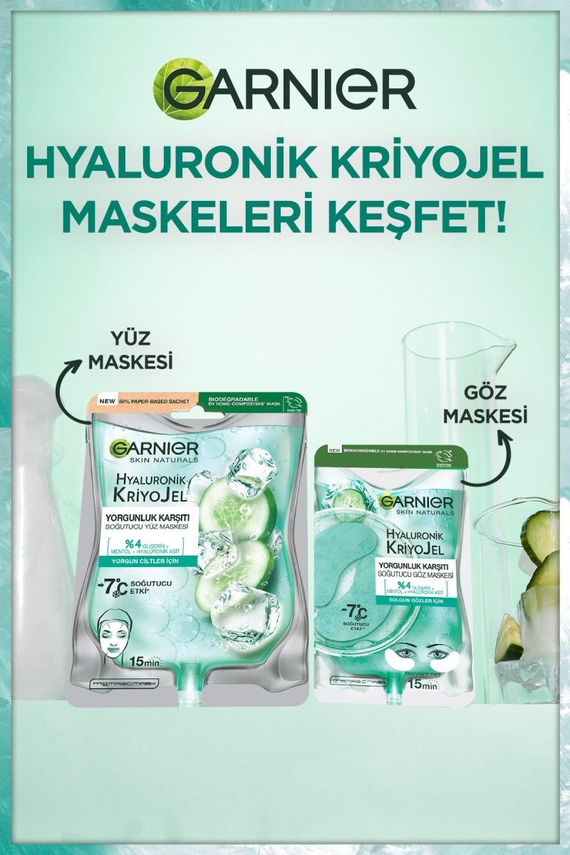 Garnier Hyaluronik Kriyojel Yorgunluk Karşıtı Soğutucu Göz Maskesi