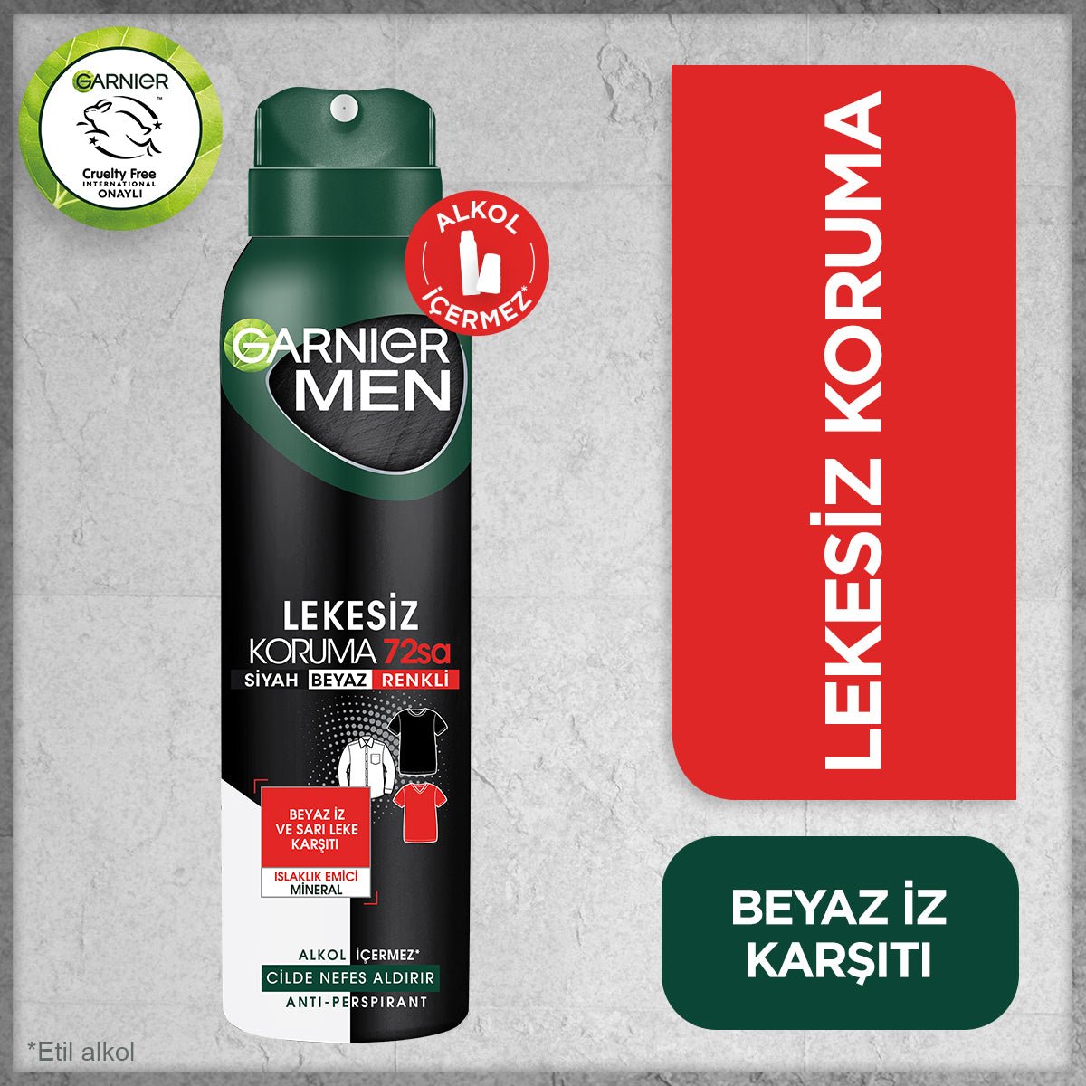 Garnier Men Lekesiz Koruma Spray Deodorant