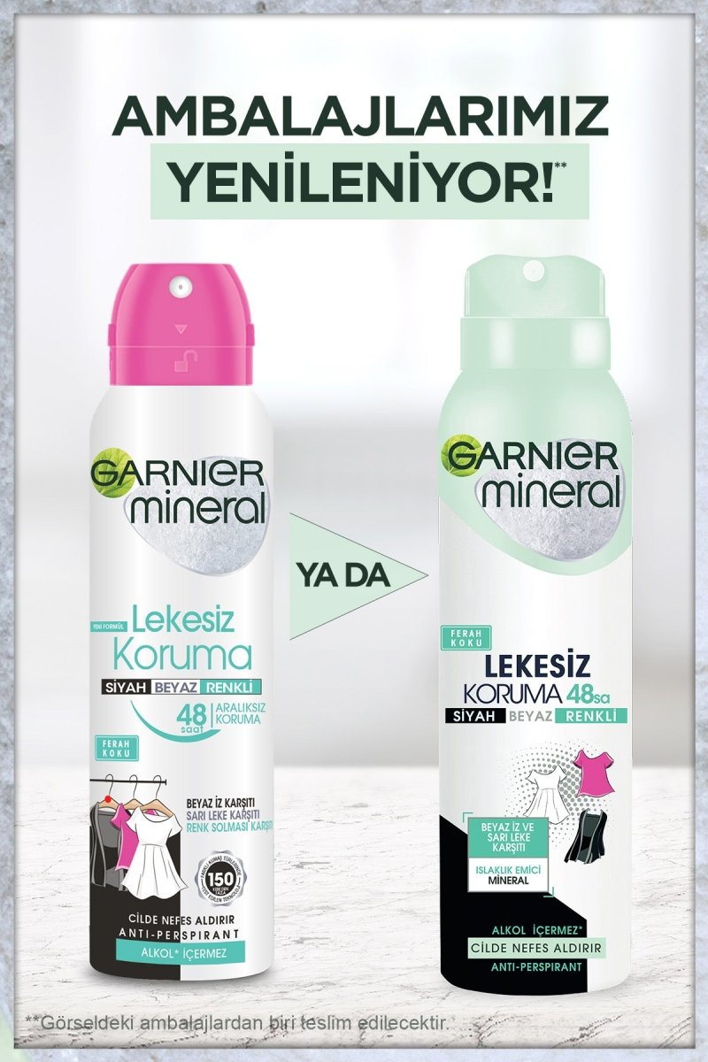 Garnier Mineral Lekesiz Koruma Ferah Koku Spray Deodorant