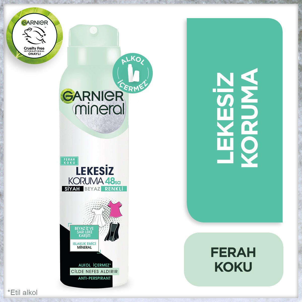 Garnier Mineral Lekesiz Koruma Ferah Koku Spray Deodorant