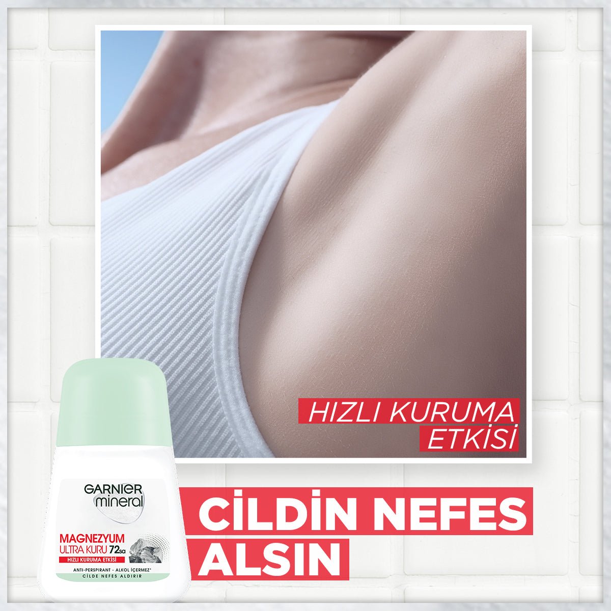Garnier Mineral Magnezyum Ultra Kuru Roll-on